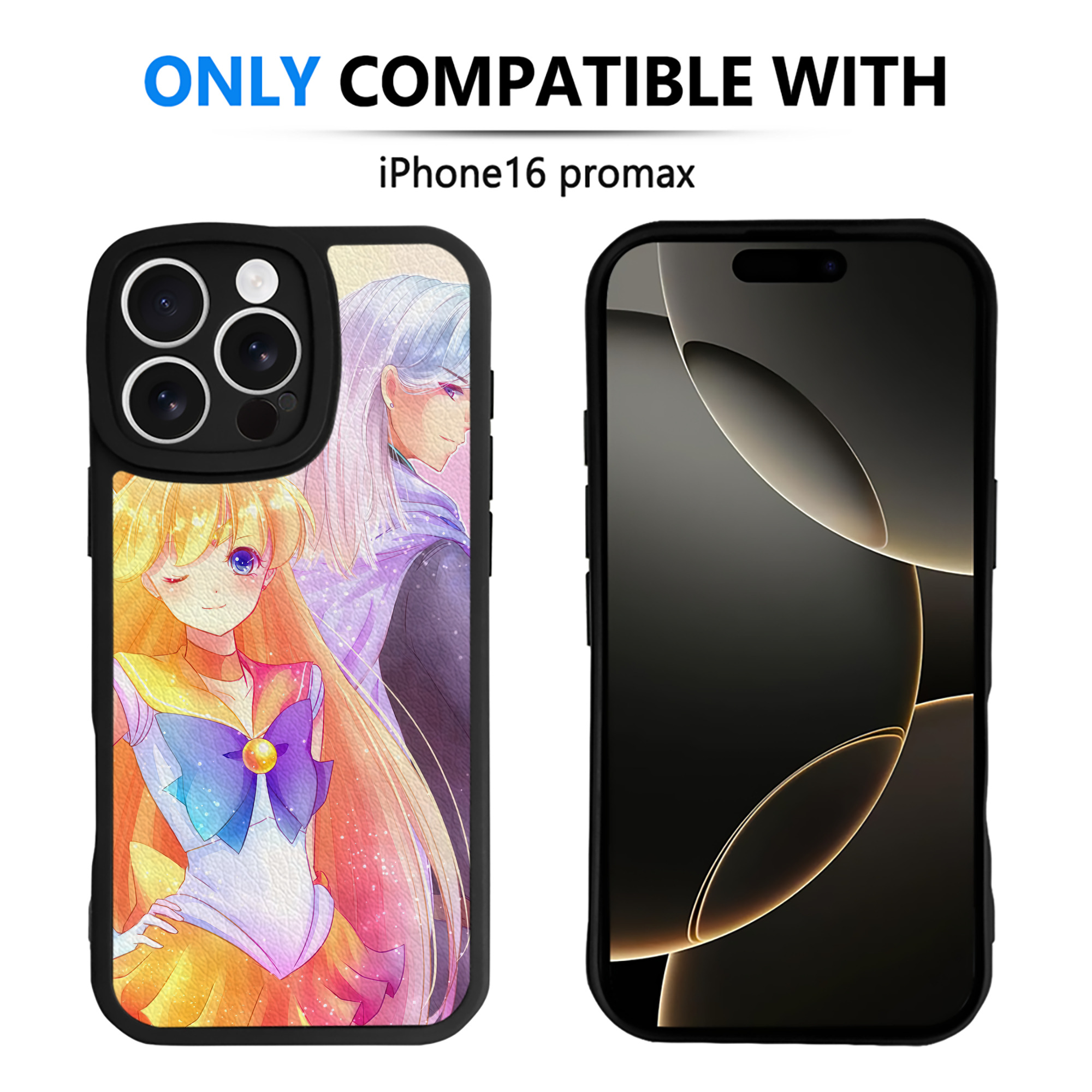 （画像用） 美少女戦士セーラームーン Sailor Moon 【iPhone 16シリーズ対応】シリコンスマホケース（レザー調） 材質：シリコン